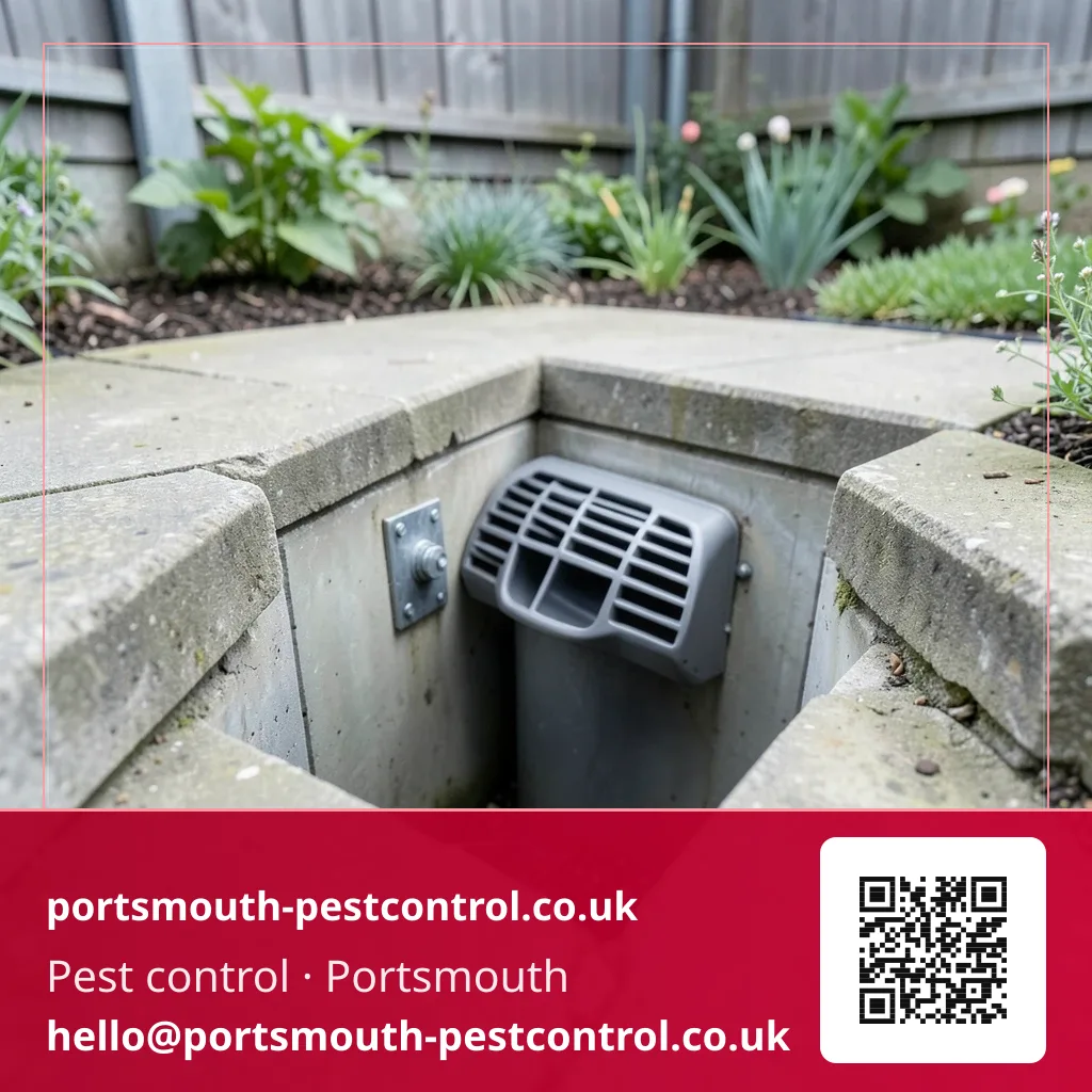 Drain guard fitted at a small business's rear yard gully