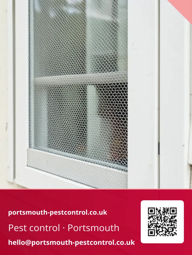 Mesh vent guard being checked during a tenancy turnaround