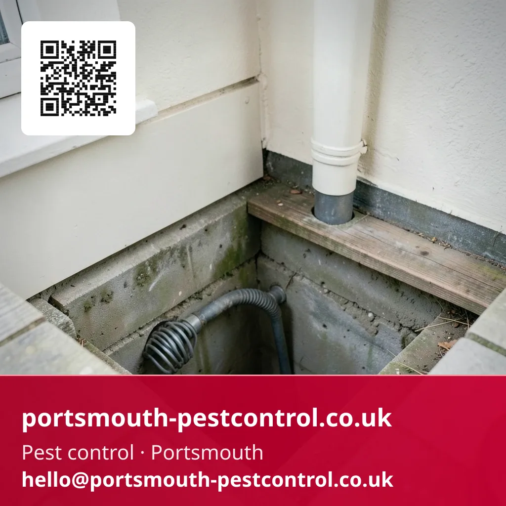 Drain guard checked at a void property's rear gully