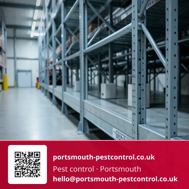 Row of monitoring stations along a mezzanine storage racking base