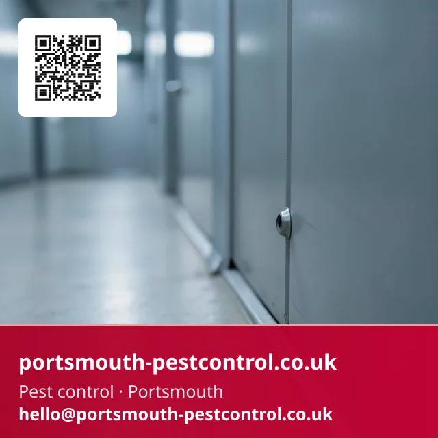Small discreet bait point positioned along a staff corridor skirting
