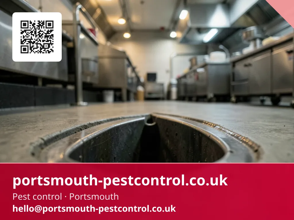 Drain guard being fitted at a commercial kitchen floor gully