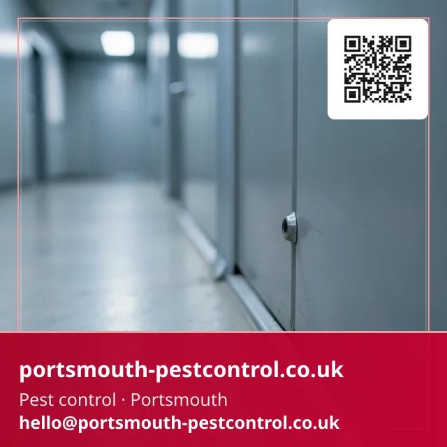 Small discreet bait point positioned along a staff corridor skirting
