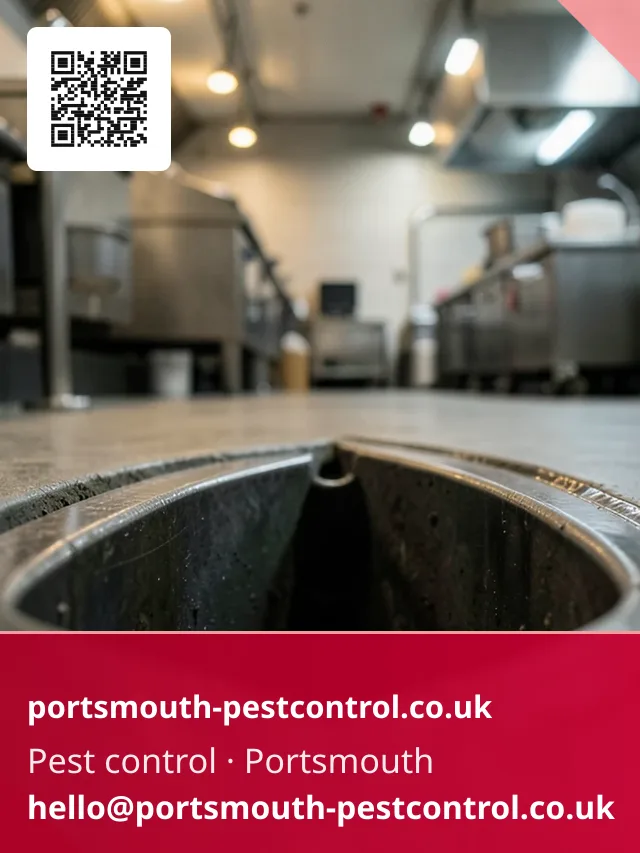 Drain guard being fitted at a commercial kitchen floor gully