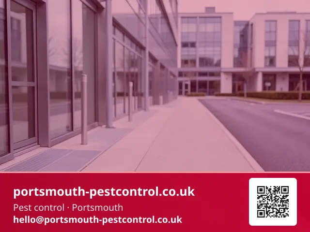Wide exterior perimeter audit walk along a commercial building's foundation line