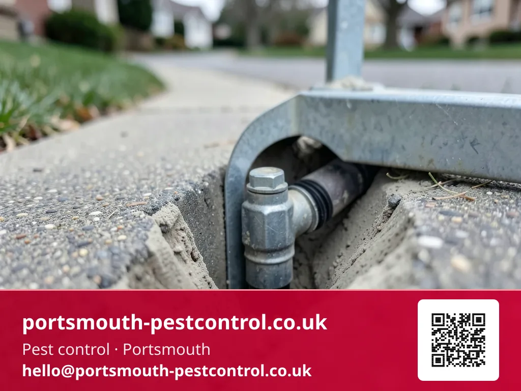 One-way valve being fitted inside an external drain gully