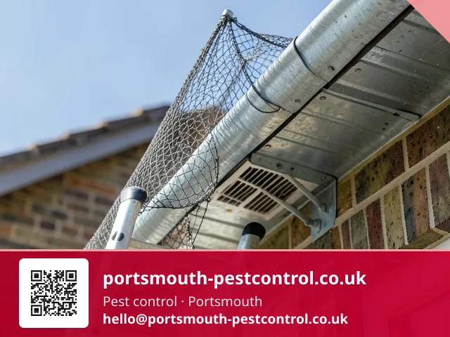 Mesh guard being fixed over a soffit vent at eaves height from a ladder
