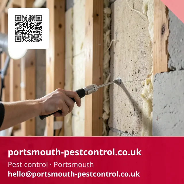 Torch checking a stud-framed wall void before insulation is installed